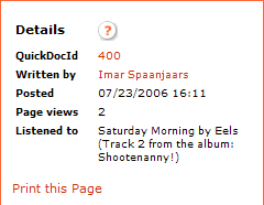 The Article Details Control