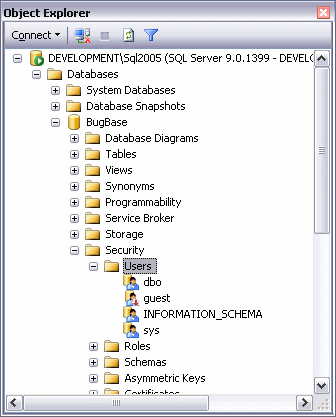 Figure 3 - The Expanded View of the BugBase Database