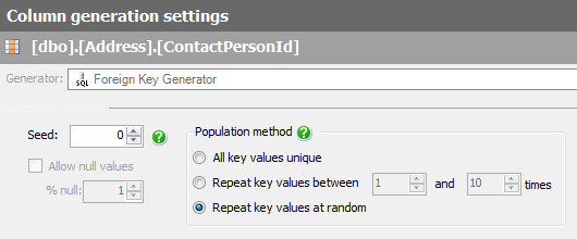 The Foreign Key Generator