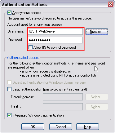 Anonymous Authentication with a Synchronized IUSR Account